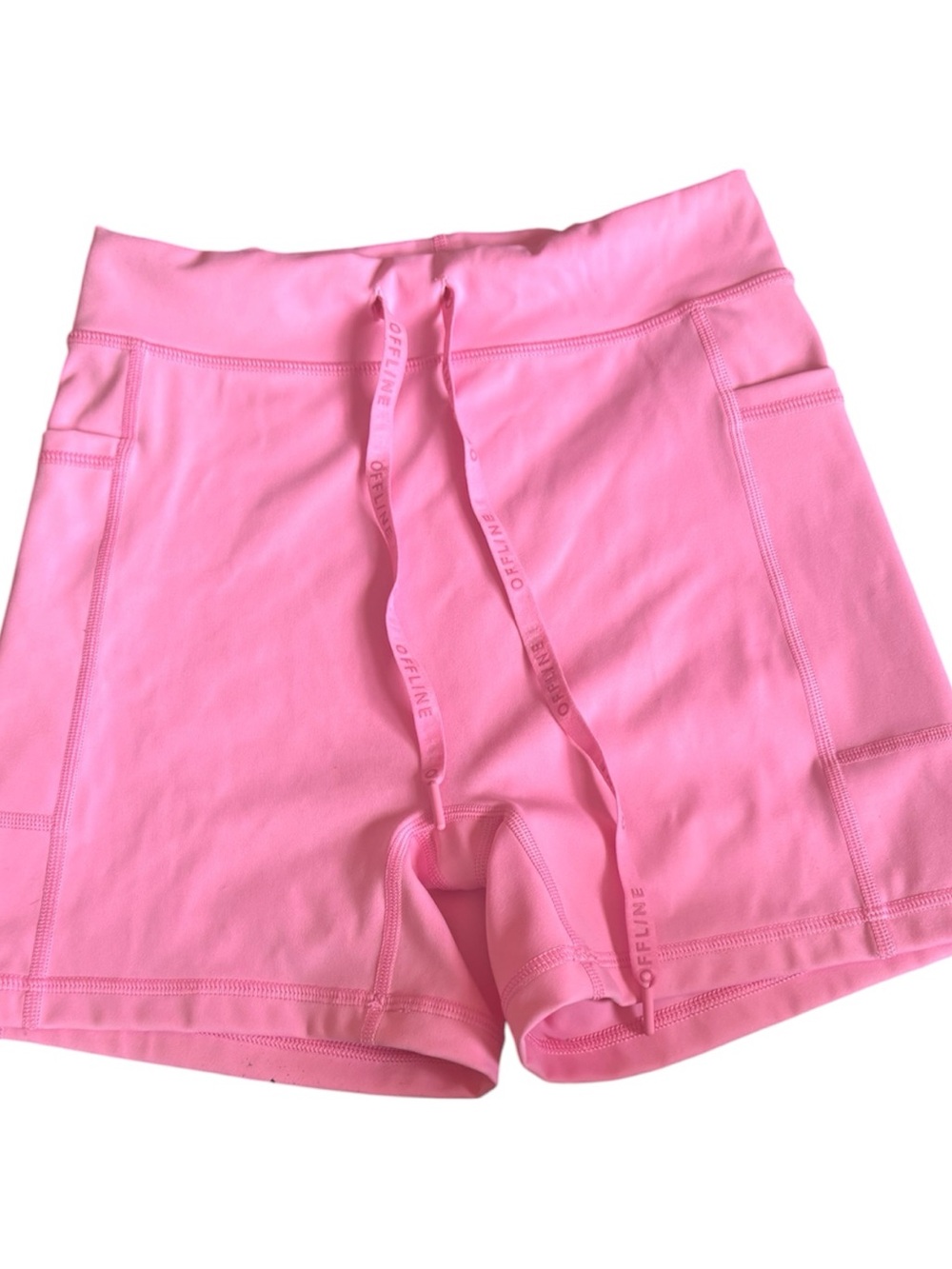 Aerie Women’s Pink Drawstring Offline Shorts